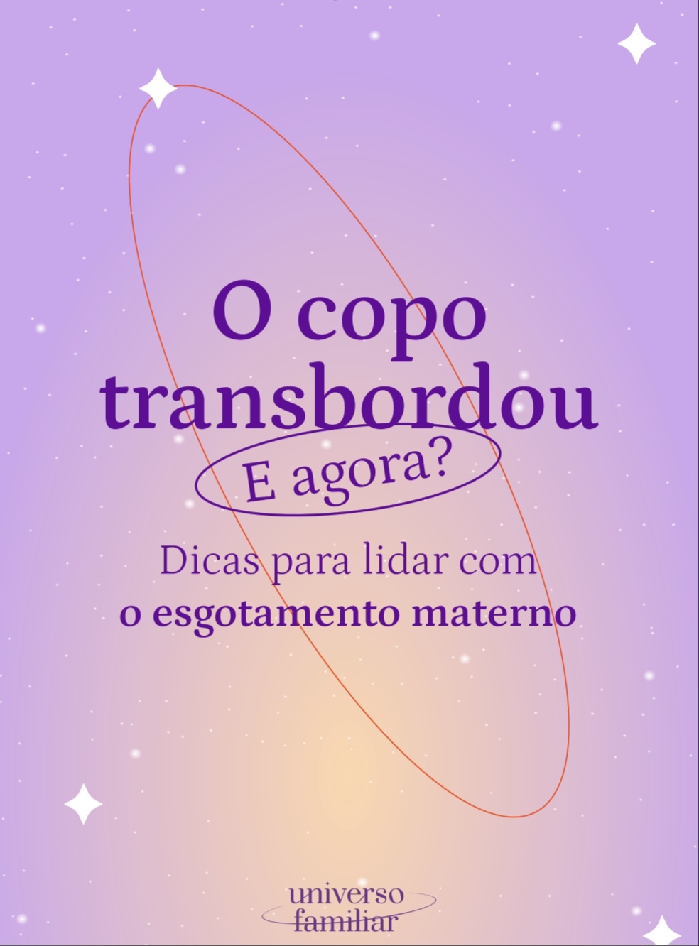 Capa do e-book O Copo Transbordou, e Agora?